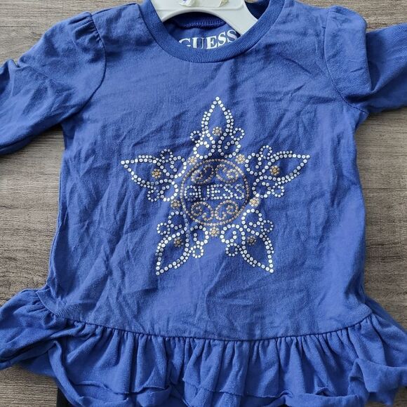 Guess kids 2 piece set , long sleeve and leggins 2T size - Picture 2 of 7